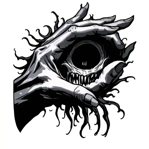 eldritch horror hand tattoo tattoo design idea