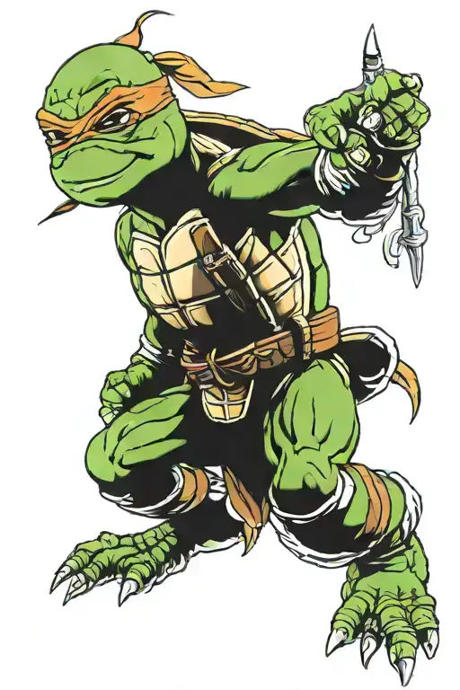 ninja turtle tattoo design idea