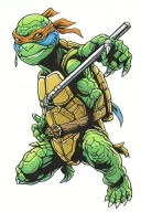 ninja turtle tattoo design idea