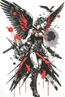 valkyrie tattoo design idea