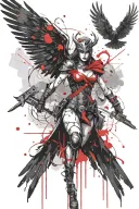 valkyrie tattoo design idea