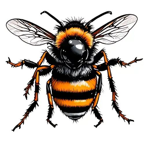 Manchester bee, Red Devil, star tattoo design idea