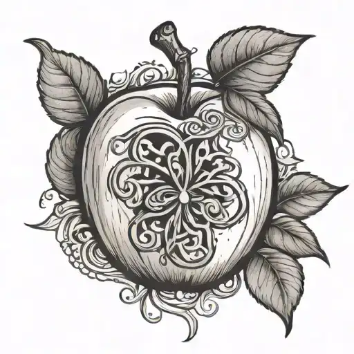 Apple Of Eden tattoo design idea