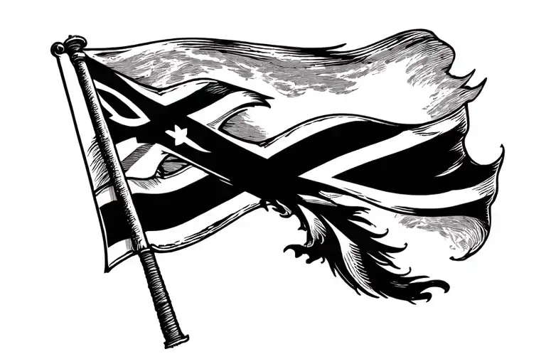 Cornish Flag tattoo design idea