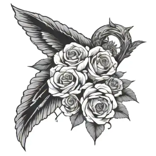 "Born to die" wrote tattoo design idea