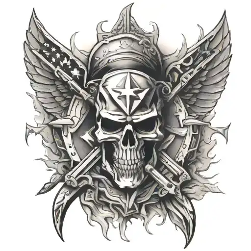 Delta Force tattoo design idea