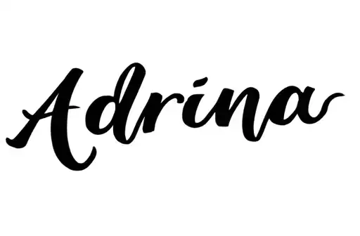 "Adriana" tattoo design idea