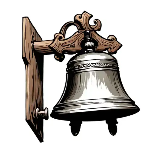 Church Bell tattoo design idea