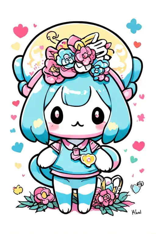 sanrio cinnamoroll tattoo design idea