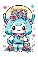 sanrio cinnamoroll tattoo design idea