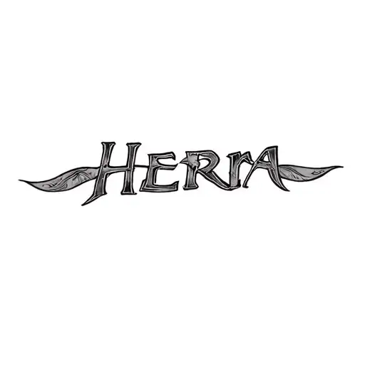 aquarius zodiac symbol for bread winner tattoo named Herra tattoo design idea
