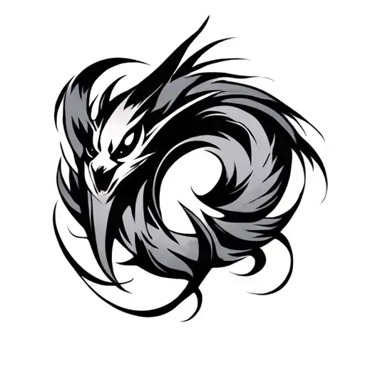 unique anbu black op on upper side shoulder simple tattoo design idea