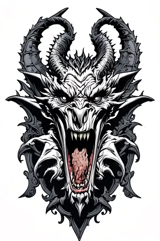 gargoyle tattoo design idea