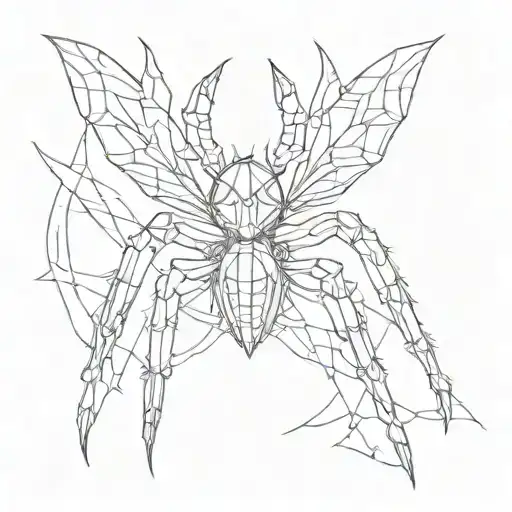 Spider interpreted as the playboy bunny logo tattoo design idea