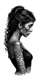 feminine adhd anxiety mental health tattoo design idea