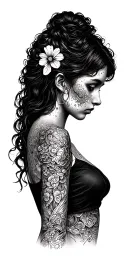 feminine adhd anxiety mental health tattoo design idea