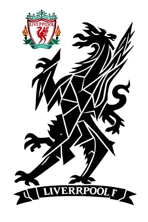 liverpool fc logo tattoo design idea