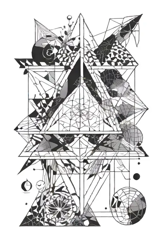 metaphysics quantum mechanics universe tattoo design idea