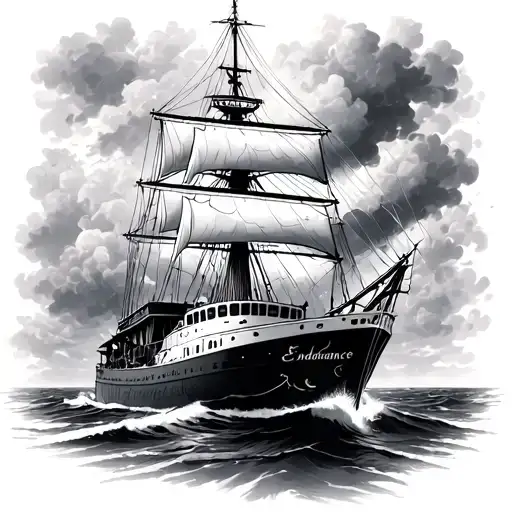 Endurance Ship tattoo design idea
