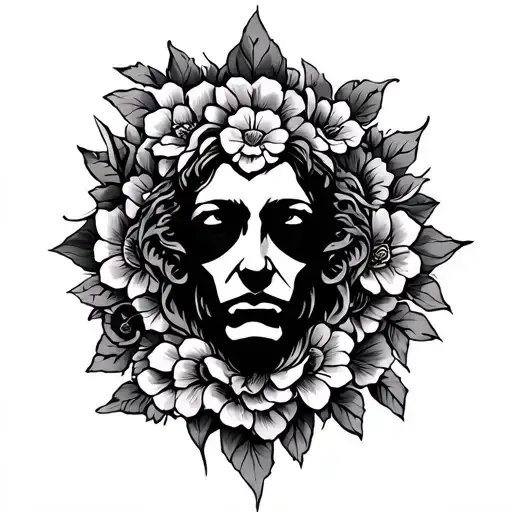 God, love, faith, family tattoo design idea