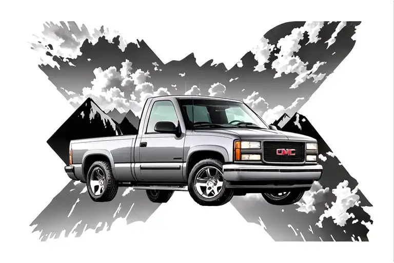 1998 gmc sierra extended cab tattoo design idea