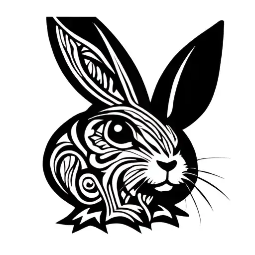 playboy bunny rabbit tattoo design idea