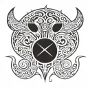 taurus aries cusp tattoo design idea