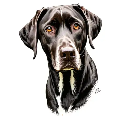 German Shorthaired Pointer tattoo design idea