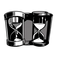 hourglass tattoo design idea