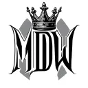 "MDW" "MDW" with a King crown on the M letter tattoo design idea