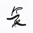 overlapping letters A J G tattoo design idea