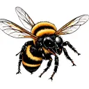 killer bee stinger tattoo design idea