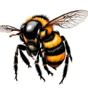 killer bee stinger tattoo design idea
