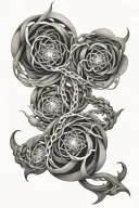 quantum entanglement tattoo design idea