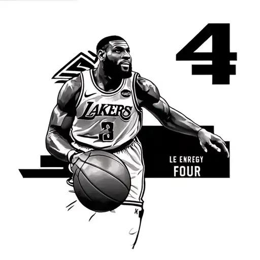 Leo Energy, Number Four, LeBron James, Frogs, Albanian tattoo design idea