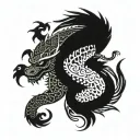 Polynesian wrapped around arm with dragon like yakuza tattoo tattoo design idea
