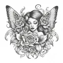 darling dreamer tattoo design idea