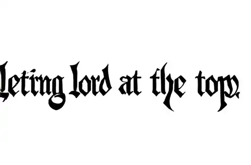 Lord Words Lettering Font