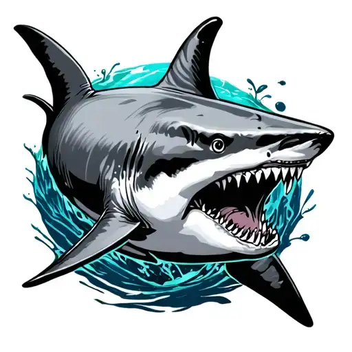 shark fiji tattoo design idea