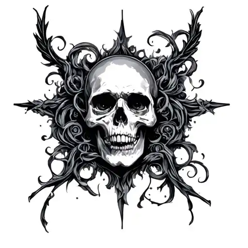 666 tattoo design idea