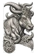 Markel, Taurus, 52 tattoo design idea