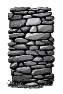 Stone Wall tattoo design idea