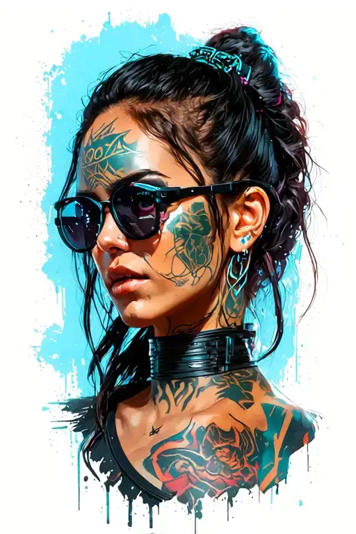 cyberpunk 2077 judy alvarez tattoo design idea