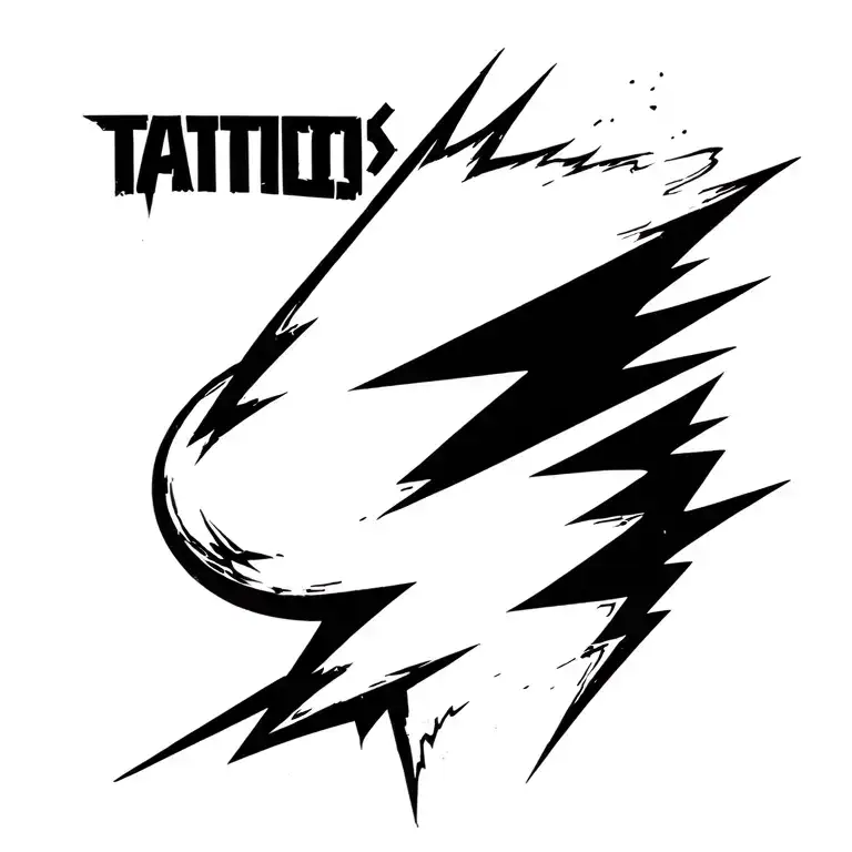 LIGHTNING BOLT tattoo design idea