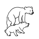 3 bears tattoo design idea