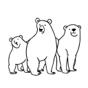 3 bears tattoo design idea