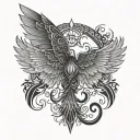 isis wings tattoo design idea