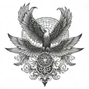 isis wings tattoo design idea