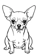Chihuahua Dog tattoo design idea