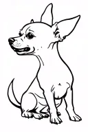 Chihuahua Dog tattoo design idea
